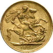 1903 Gold Sovereign - King Edward VII - S