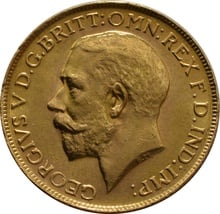 1927 Gold Sovereign - King George V - SA - $545.40