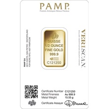 PAMP 1/2oz Gold Bar in Gift Box