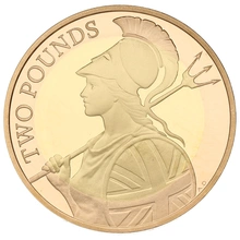 2015 £2 Two Pound Proof Gold Coin Definitive Britannia