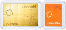 10 x 1/10oz Gold Bar CombiBar Valcambi
