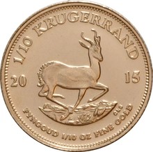 2015 1/10oz Krugerrand Gold Coin