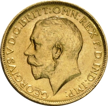 1916 Gold Sovereign Coin George V Sydney