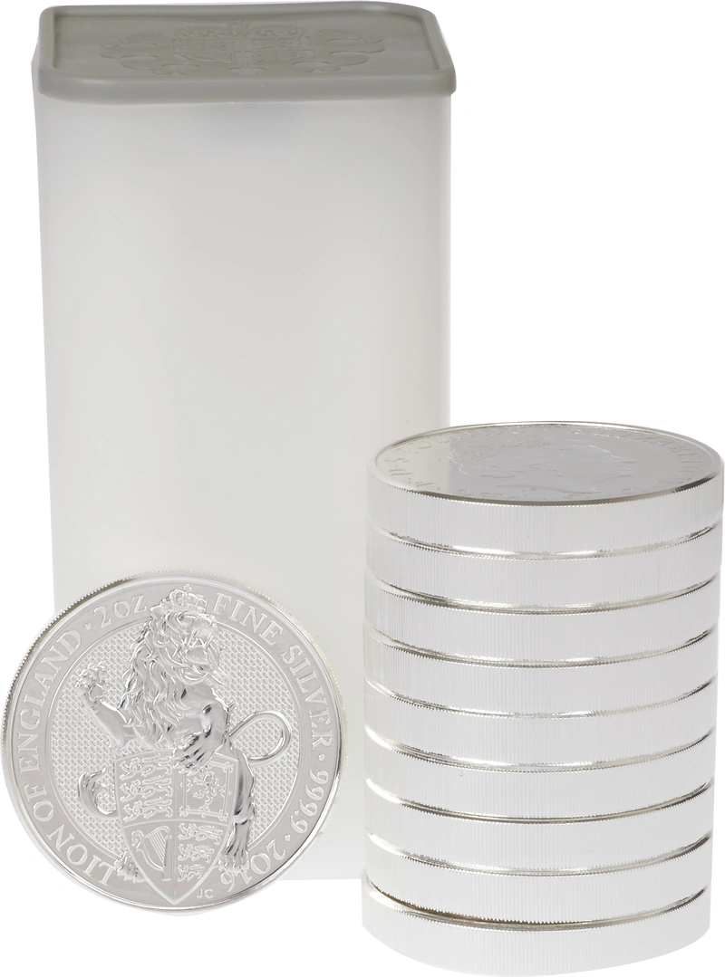 10 x 2oz Silver Coin, The Lion - Queen's Beast