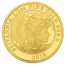 2018 Half Ounce Proof Britannia Gold Coin