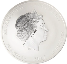 2017 Year of the Rooster Silver Coin 10oz Perth Mint Australian Lunar Series