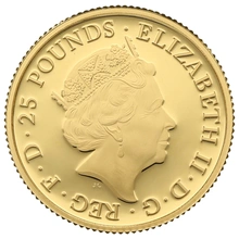 2018 Proof 1/4oz Red Dragon of Wales Gold Coin Queen's Beasts Boxed