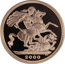 Gold Proof 2000 Sovereign Boxed