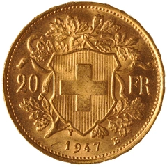 20 Swiss Francs Gold Coin