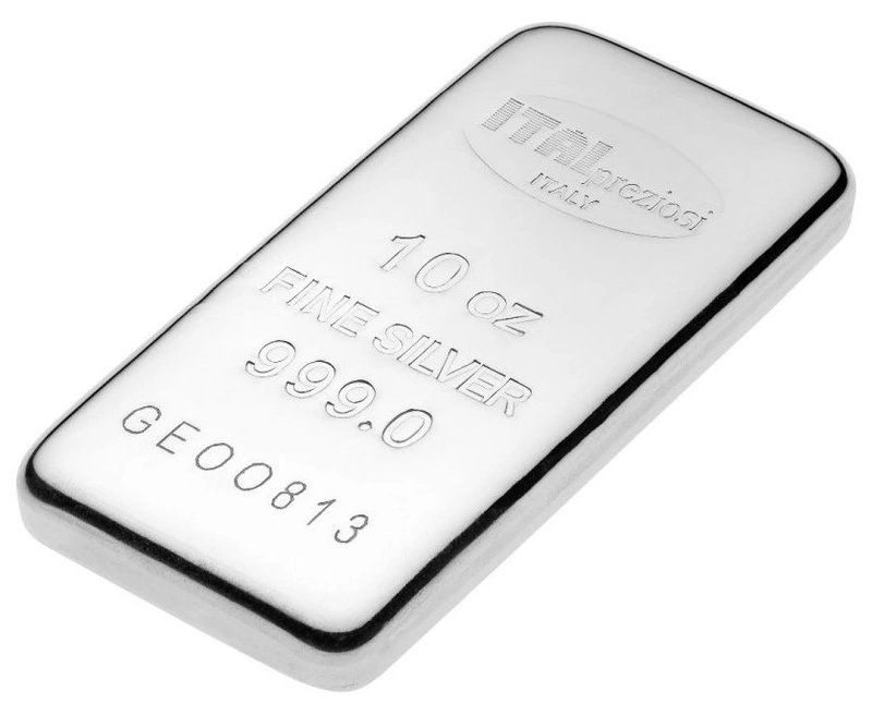 10oz Italpreziosi Silver Cast Bar