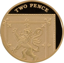 2015 Proof Gold 2p Coin Royal Shield 4th Portrait