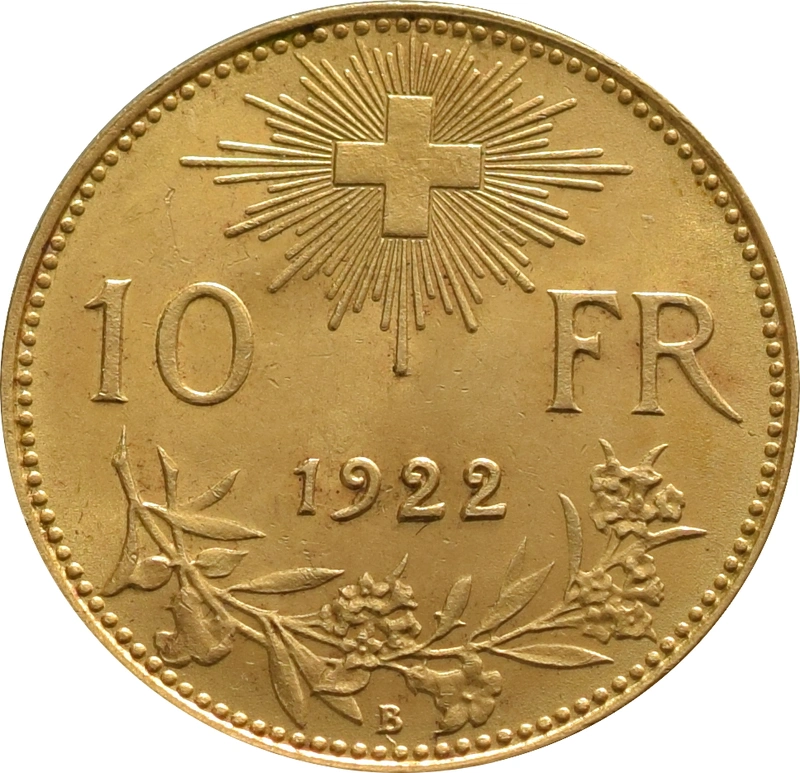 10 Swiss Franc 1912-1922