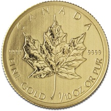 2014 Tenth Ounce Gold Canadian Maple