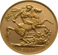 1980 Proof £2 Coin Gold Double Sovereign