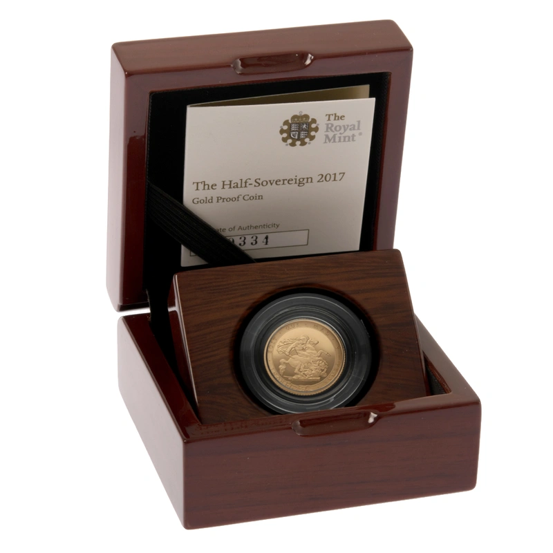 2017 Proof Gold Half Sovereign Boxed