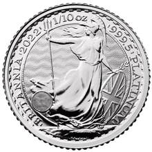 2022 1/10oz Platinum Britannia Coin