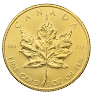 1979 Canadian Maple Leaf Gold Coin 1oz