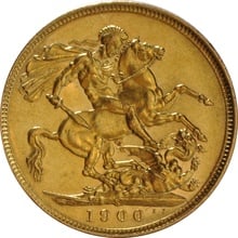 1900 Gold Sovereign - Victoria Old Head - S