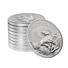 2020 Royal Mint 1oz Year of the Rat Silver Coin
