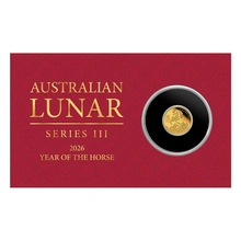 2026 0.5g Perth Mint Year of the Horse Proof Gold Coin