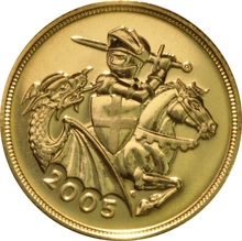 2005 Gold Sovereign - Elizabeth II Fourth Head