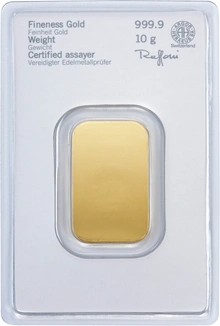 Heraeus 10 Gram Gold Bar