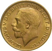 1912 Gold Sovereign - King George V - M