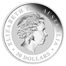 2018 1kg Silver Kookaburra