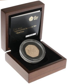 2013 Proof 50p Gold Coin Christopher Ironside Boxed