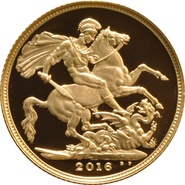 2016 Gold Sovereign - Elizabeth II James Butler effigy - Limited Release - Proof No box