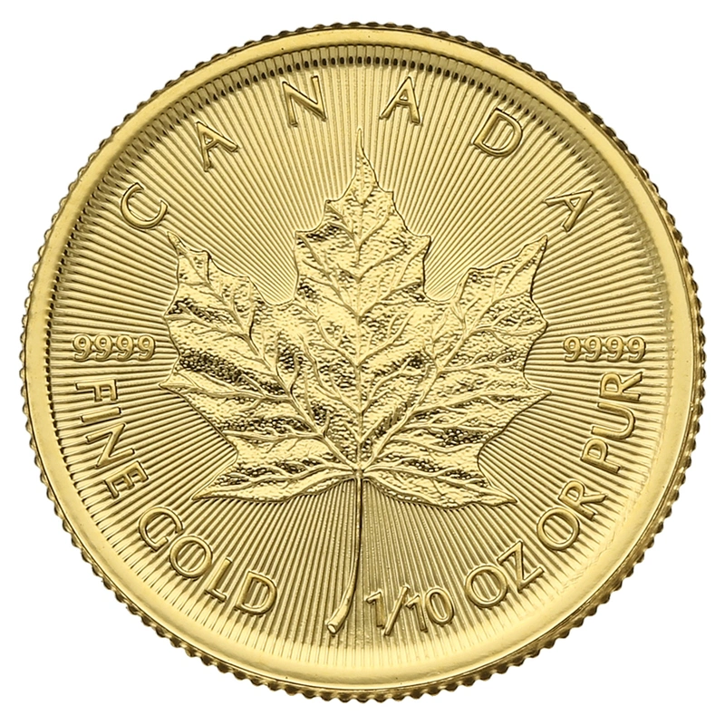 2019 1/10oz Canadian Maple Leaf Gold Coin