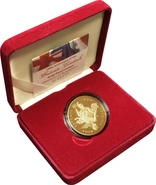 2004 - Gold Five Pound Proof Coin, Entente Cordiale