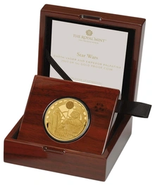 2023 1oz Darth Vader & Emperor Palpatine Star Wars Proof Gold Coin Boxed