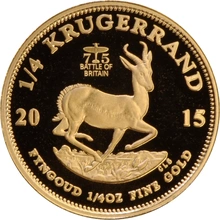 2015 Proof 1/4oz Krugerrand Gold Coin Battle of Britain Boxed