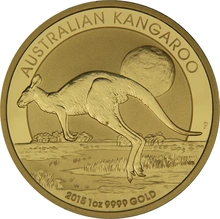 2015 Australian Kangaroo Gold Nugget Coin 1oz