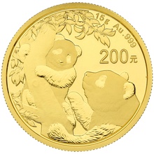 2021 15g Gold Chinese Panda Coin