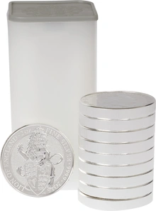 10 x 2oz Silver Coin, The Lion - Queen's Beast
