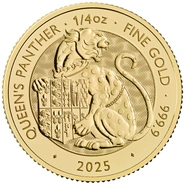 2025 Queen's Panther - Tudor Beasts 1/4oz Gold Coin