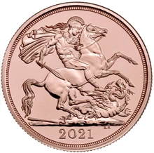2021 £2 Coin Gold Double Sovereign