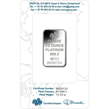 PAMP 1/2oz Platinum Bar Minted