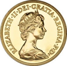 1984 Gold £5 Coin Brilliant Uncirculated in Card