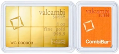 10 x 1/10oz Gold Bar CombiBar Valcambi