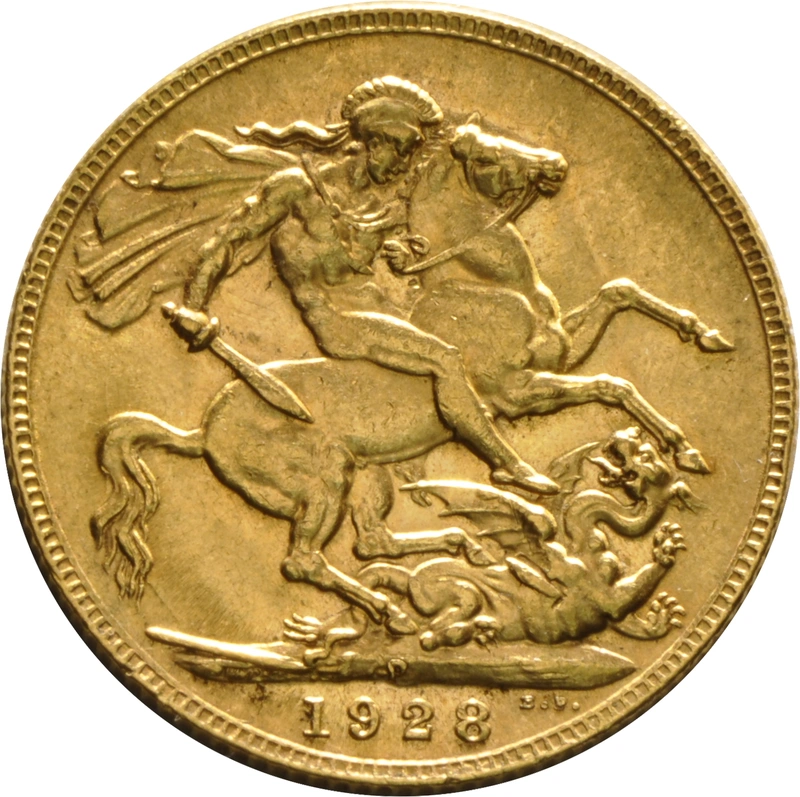 1928 Gold Sovereign Coin George V Perth