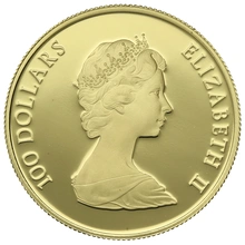 Canadian 1982 $100 1/2oz Proof Gold Coin Constitution Boxed
