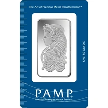 PAMP 50 Gram Silver Bar Minted