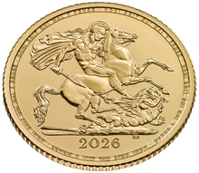 2026 Gold Half Sovereign Coin