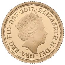2017 Proof Gold Half Sovereign Boxed