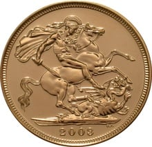 2003 Gold Sovereign - Elizabeth II Fourth Head