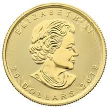 2019 Half Ounce Gold Maple