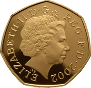 Proof Gold 50p Coin